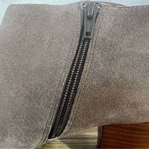 Vionic Faros Fringed Bootie Womens 9.5M Greige Suede Studded Boots - Picture 7 of 11